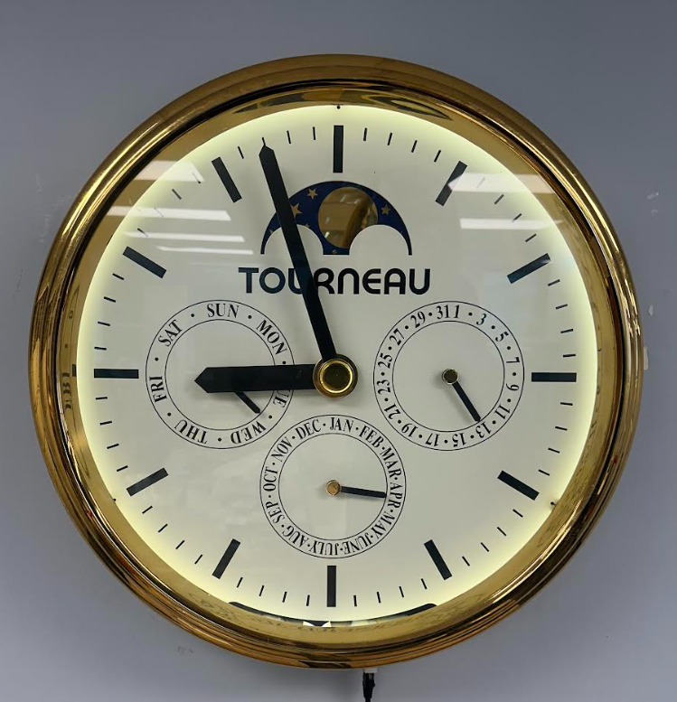 Tourneau Perpetual Calendar Clock
