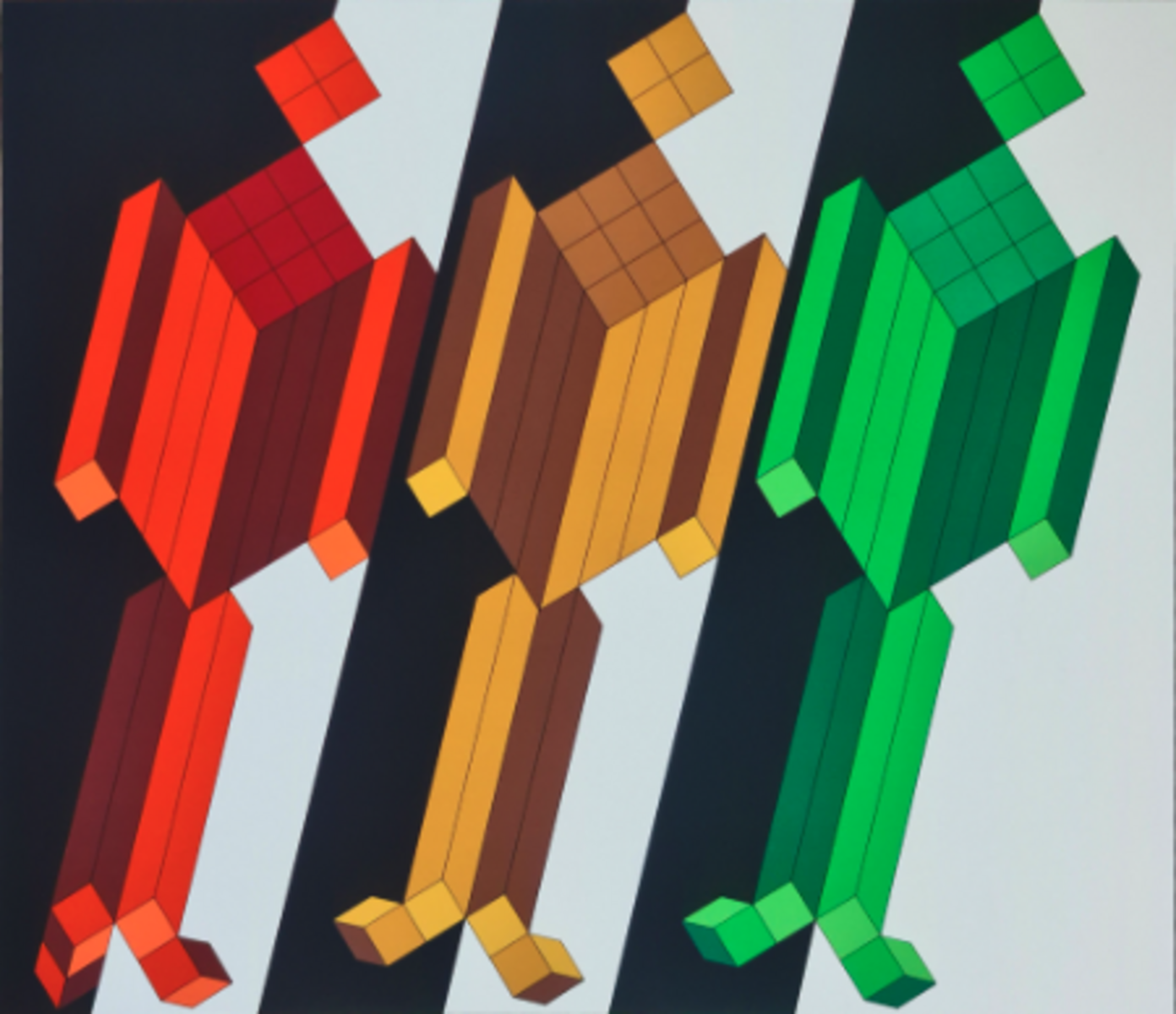 Trois personnages cinétiques